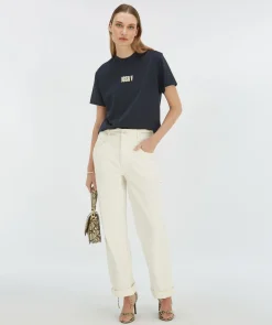 ROXY ICONIC oversized T-shirt met opdruk - dark navy
