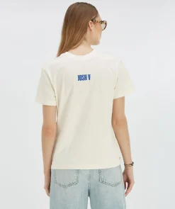 ROXY ICONIC oversized T-shirt met opdruk - light ecru