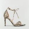 SELENE sandalettes met slangenprint - snake