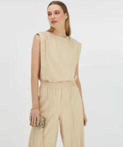 SUKI regular fit top - light sand