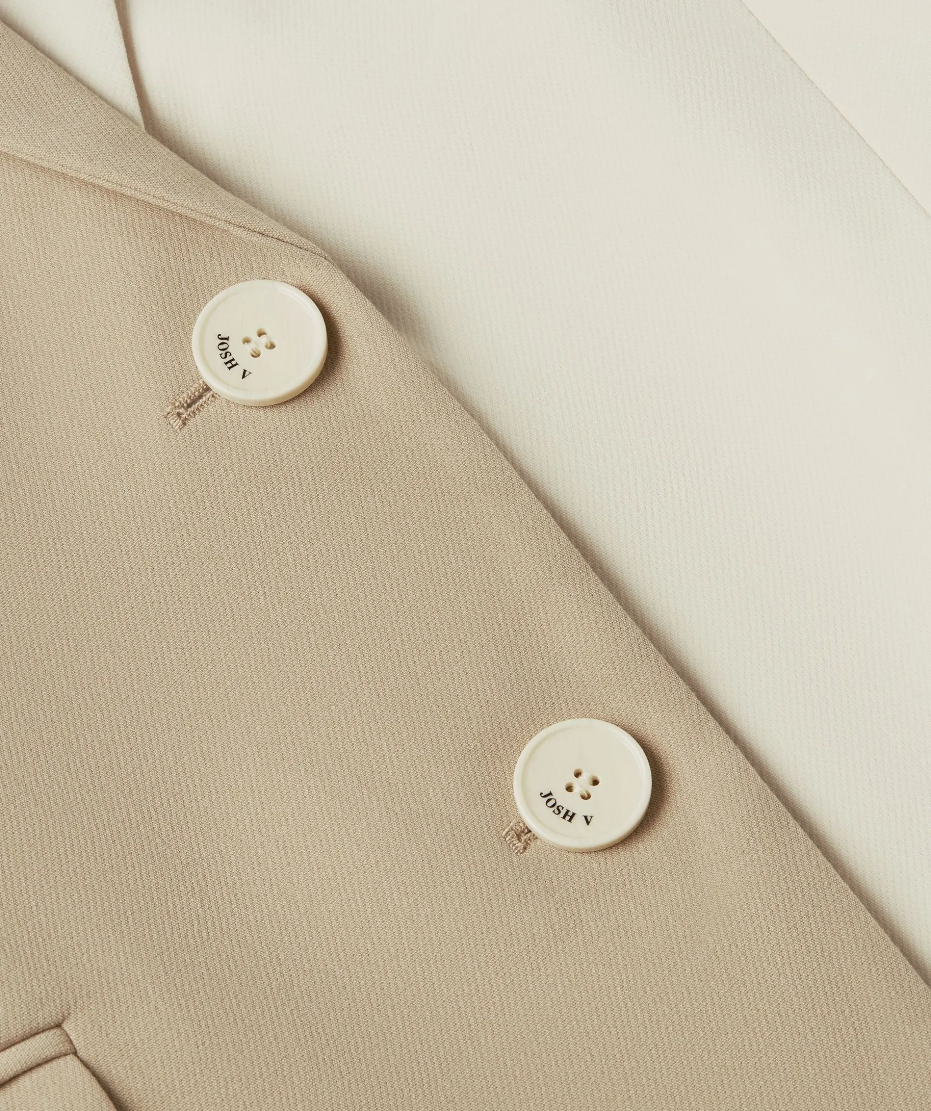 SUUS oversized two-tone herenblazer - light mink ecru