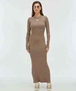 TALIA super skinny fit jurk - mink
