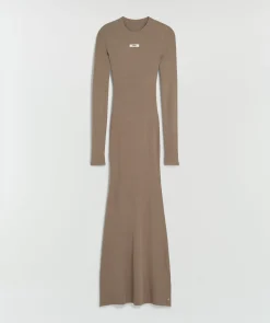 TALIA super skinny fit jurk - mink