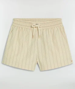 TATUM regular fit shorts met strepen - light ecru