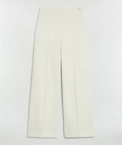 VIVA high waisted wide leg pantalon - cocoon white