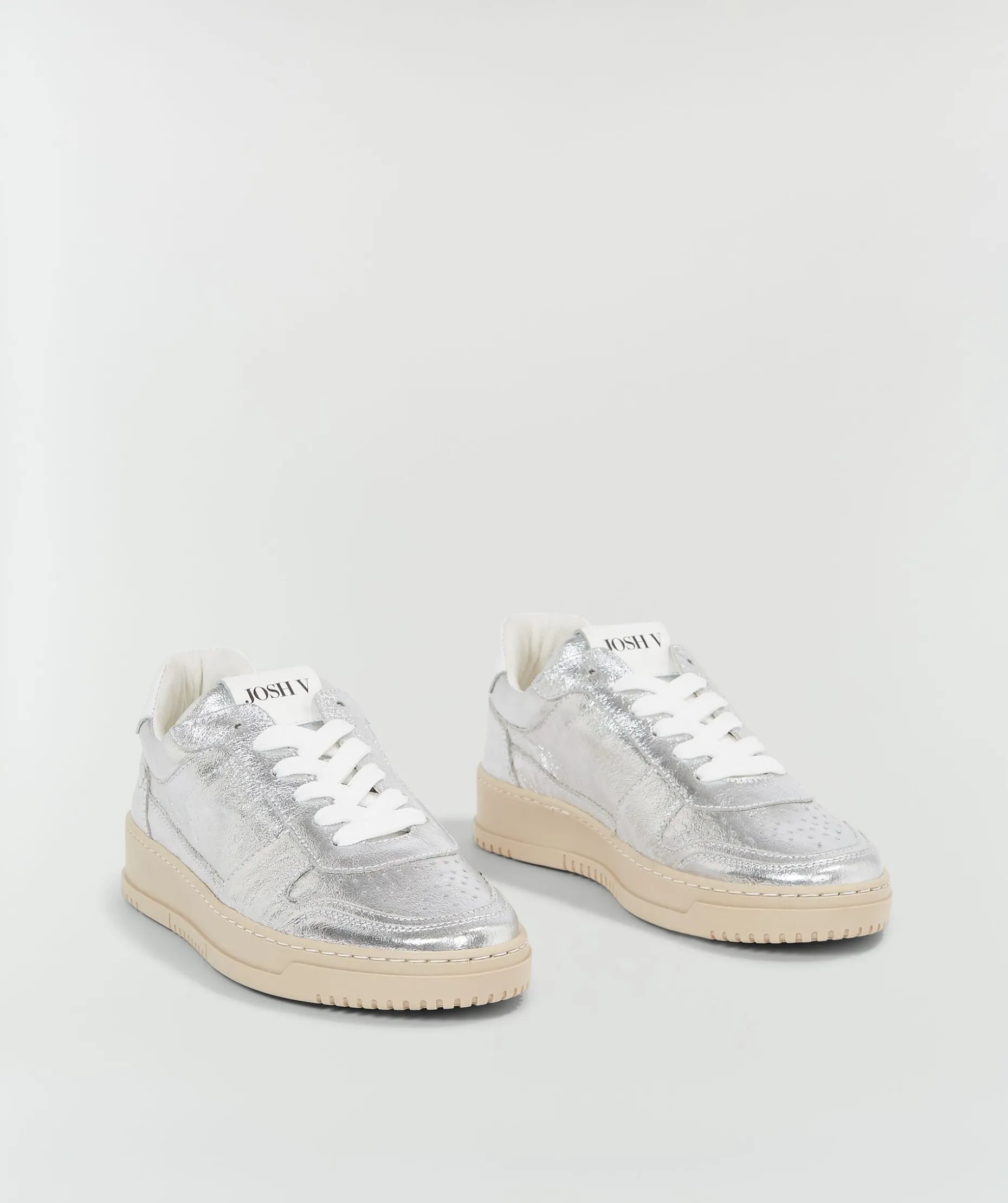 WINONA metallic sneakers van leer - silver