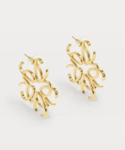 ZWAAN oorbellen - antique gold